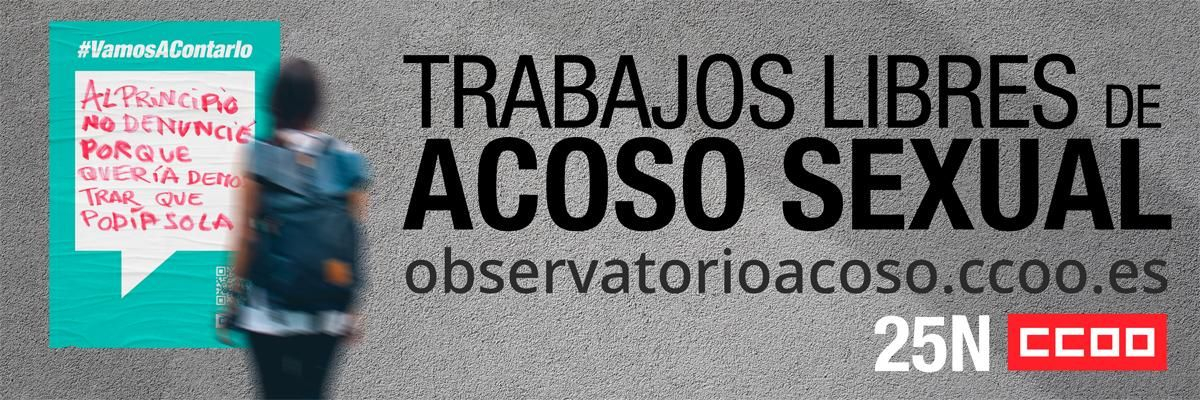 CCOO creó en 2021 el Observatorio de Acoso y por Razón de Sexo//Imagen: Comisiones Obreras