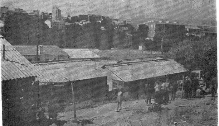 Barracones en el barrio del Alamín. Año 1973. Nueva Alcarria, 6-10-1973. Alfonso Reyes//IMagen: Cortesía Enrique Alejandre