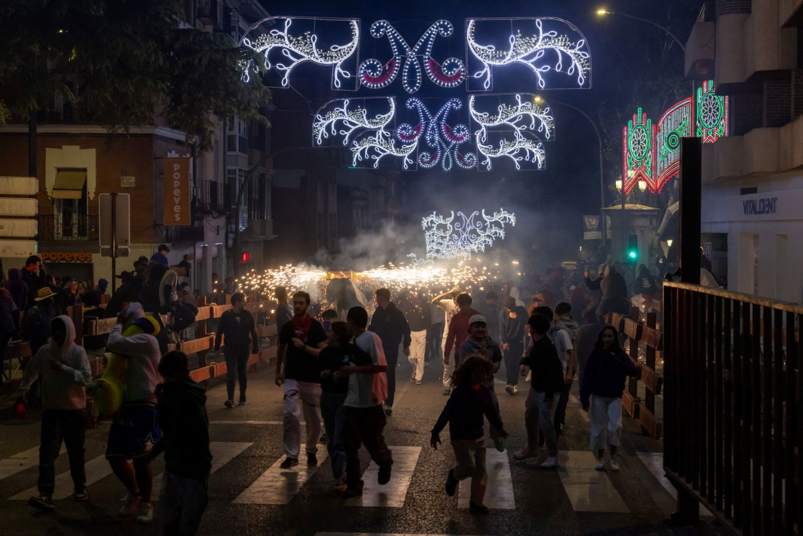 Toros de fuego.