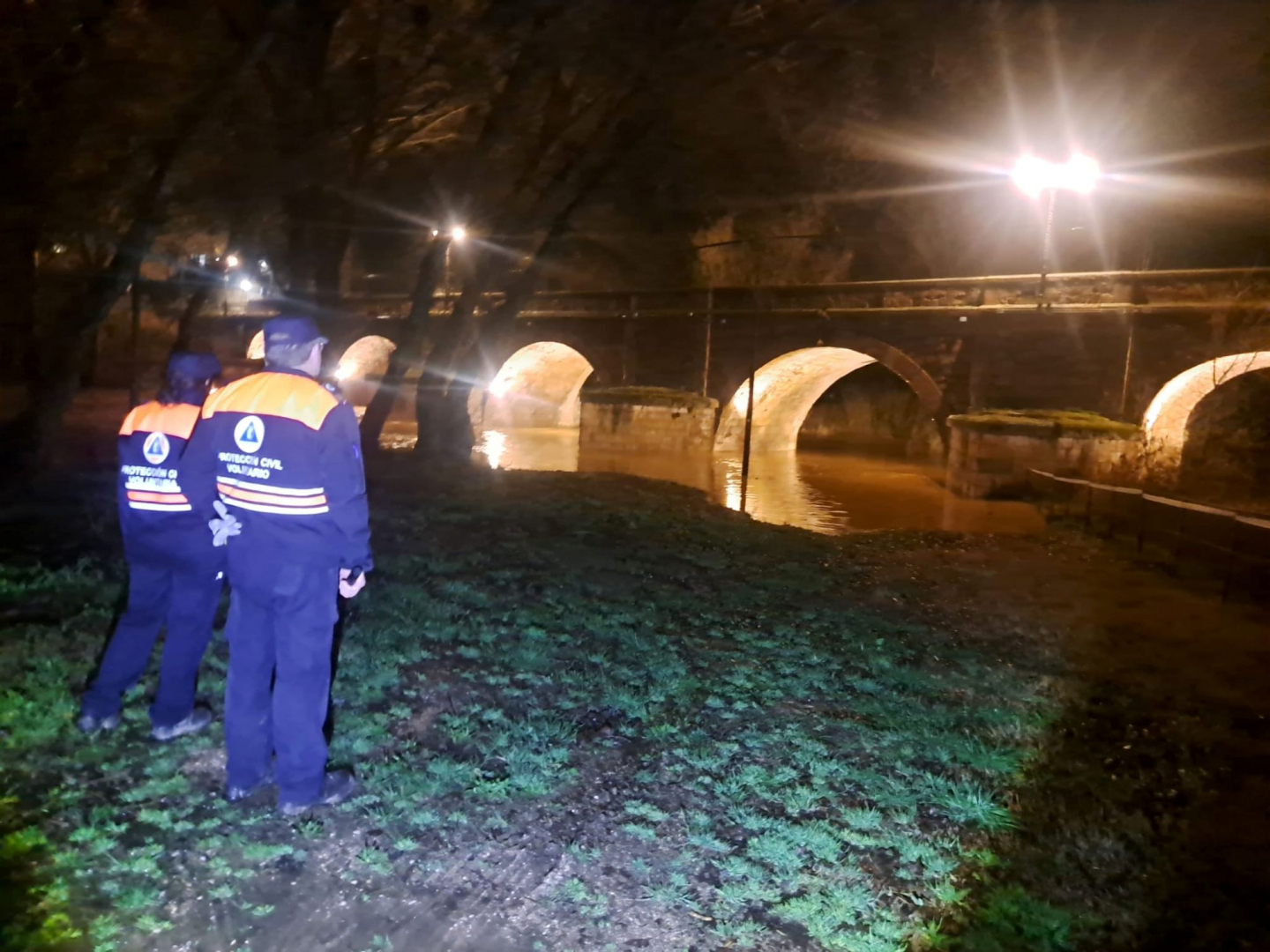 La vigilancia se mantiene en los lugares afectados por los desembalses//Imagen: Ayuntamiento de Espinosa de Henares Facebook.