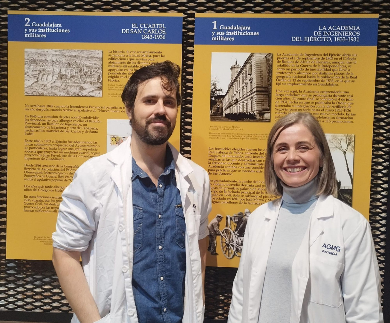 Javier Ortiz y Patricia Duque, tecicos del AGMG