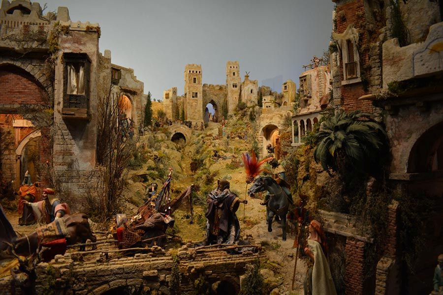 Belén Monumental de la Concatedral de Santa María, elaborado por Ángel de Isidro//Imagen: Obispado de Sigüenza-Guadalajara.