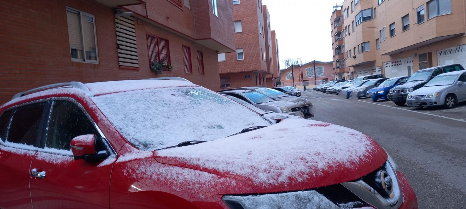 La capital ha amanecido con una ligera capa de nieve//Imagen: Ana Mar&iacute;a Ruiz.