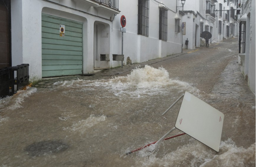 Recientes inundaciones en Grazalema (C&aacute;diz)//Imagen: Sopa Images.
