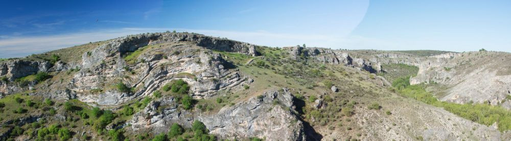 Panor&aacute;mica del Parque Natural del Barranco del R&iacute;o Dulce//Imagen: Red de &Aacute;reas Protegidas de Castilla-La Mancha.