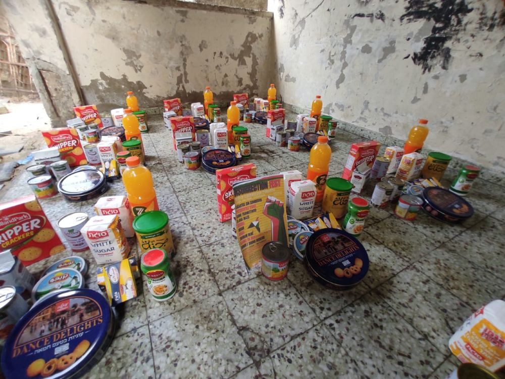 Parte de los alimentos que se han adquirido//Imagen: Unidos por Palestina.