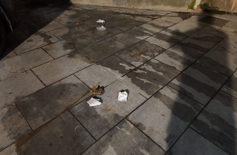 La falta de limpieza es m&aacute;s que evidente//Imagen: AvecaGuada.