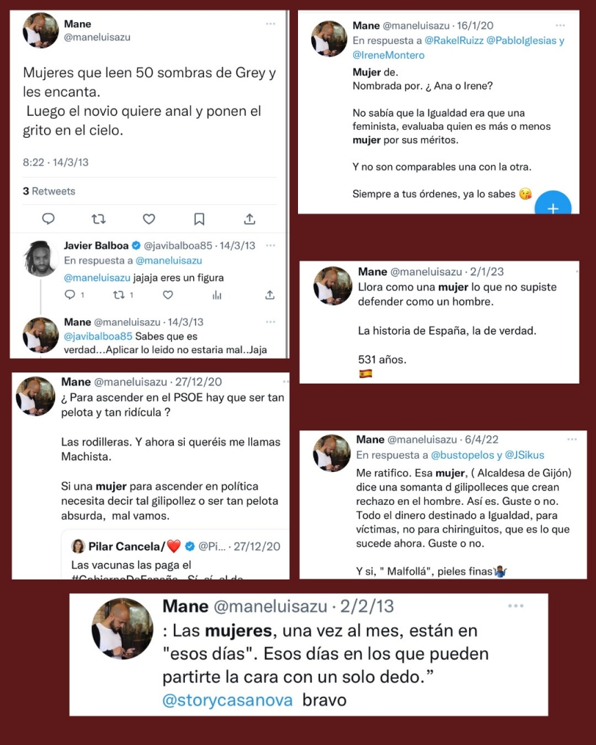 Algunos de los tweets publicados por Manuel Corral