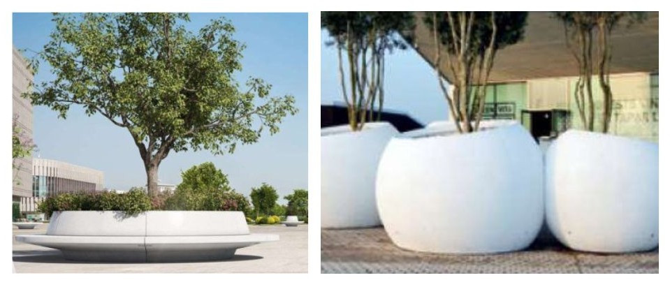 Estas son algunas de las jardineras que se utilizar&aacute;n en el proyecto//Fuente: Portal de Contrataciones del Sector P&uacute;blico.