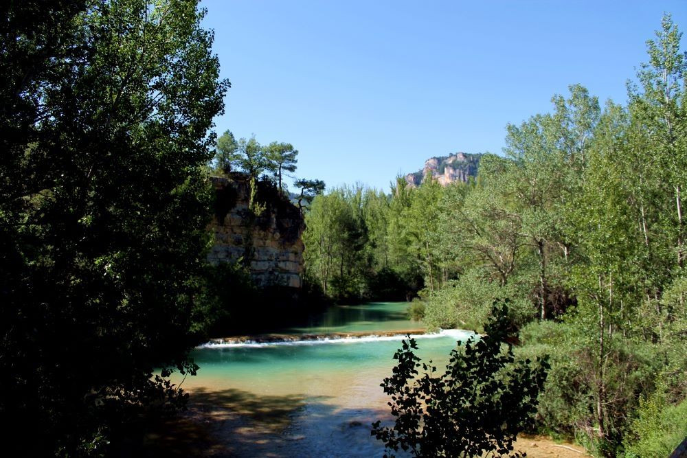 Una de las zonas autorizadas para el ba&ntilde;o en el r&iacute;o Tajo//Imagen: JCCM.