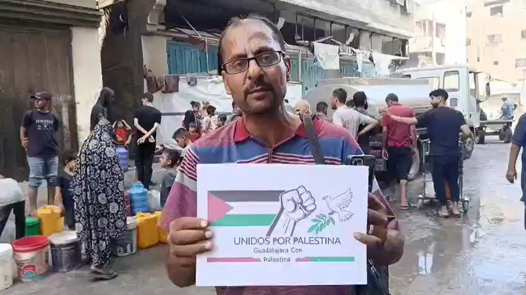 La solidaridad llega a Gaza desde Guadalajara//Imagen: Unidos por Palestina.