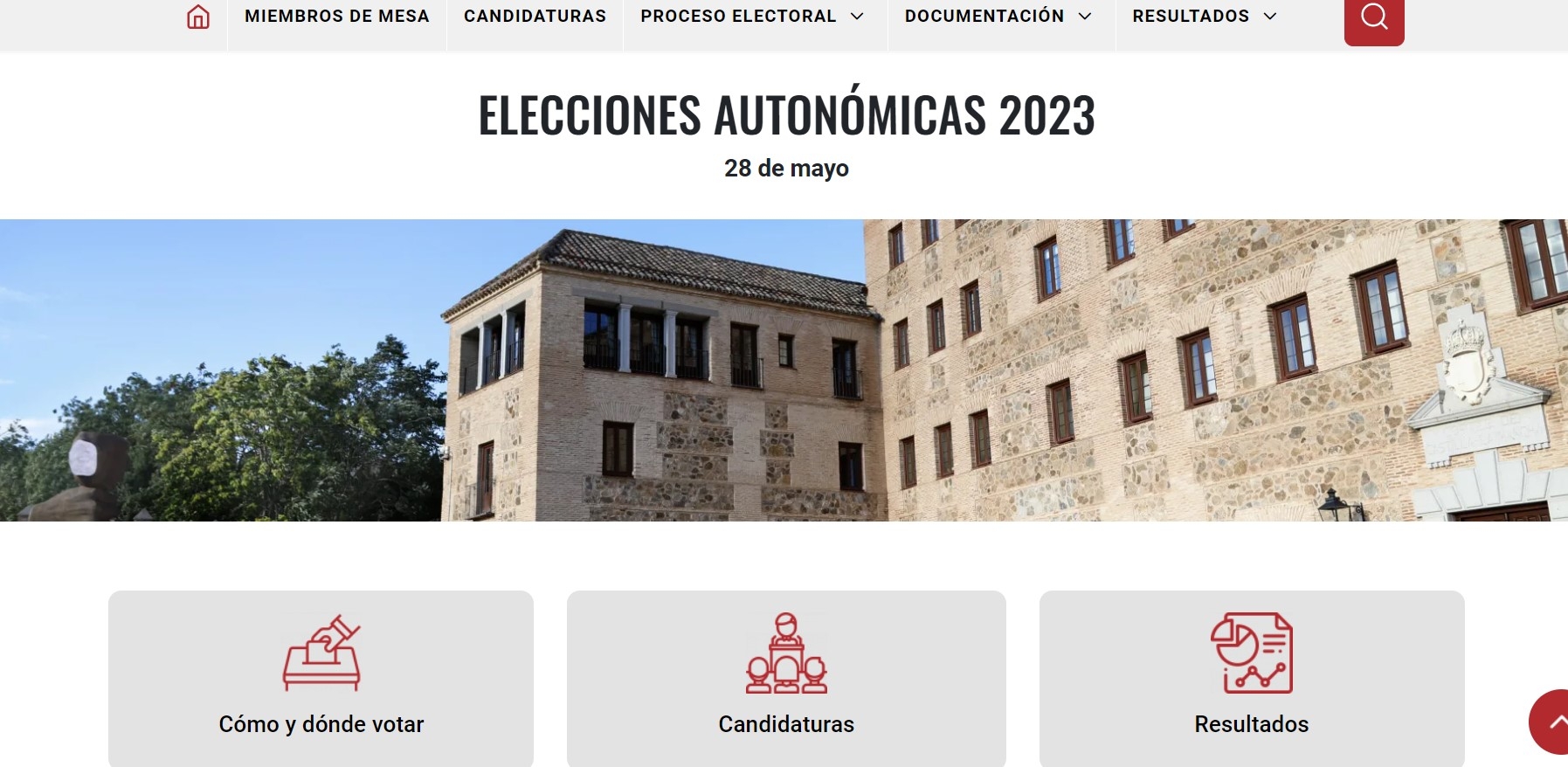 La web de las elecciones está adaptada a personas con discapacidad visual//Imagen: JCCM