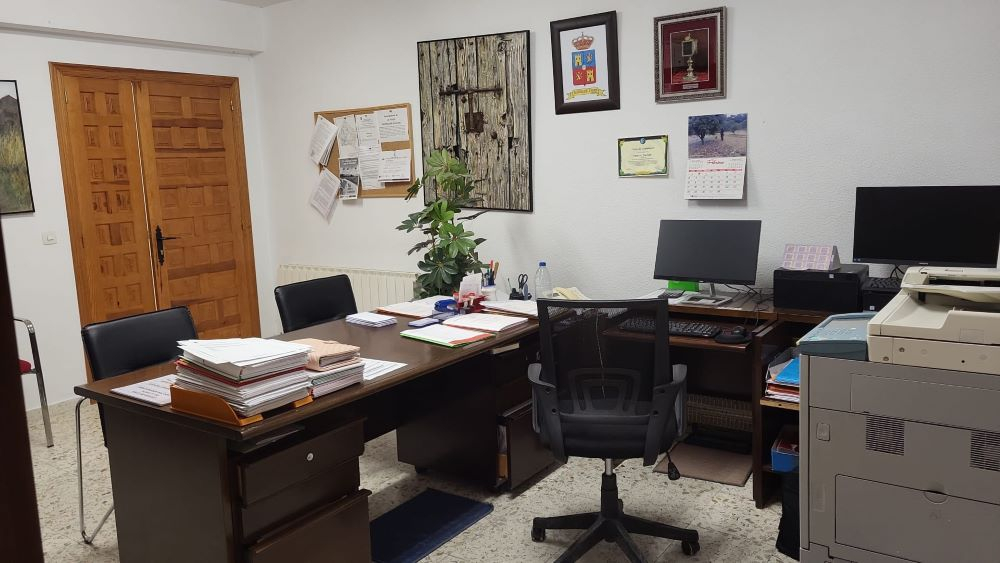 El despacho de la secretaria interventora en La Yunta.