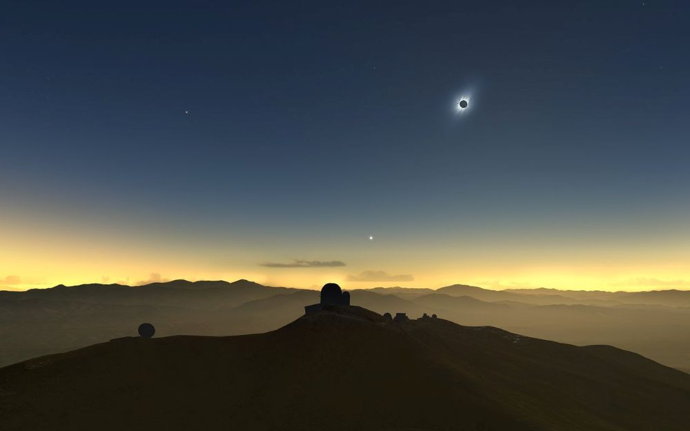 Eclupse 2019 Chile. Observatorio de LA Silla_Atacama Imagen: ESO
