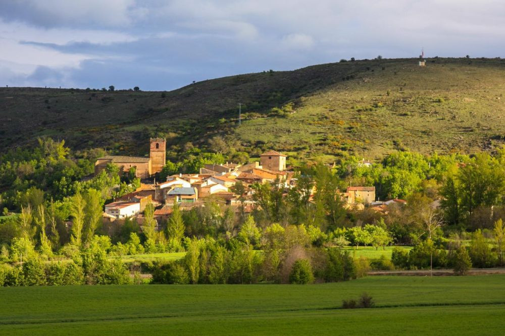 Vista general de Cercadillo, pedan&iacute;a de Sig&uuml;enza con unos 15 vecinos. Imagen// Asociaci&oacute;n Cultural