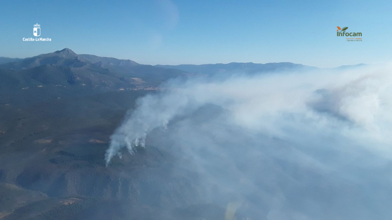 Fotograf&iacute;a de archivo del incendio forestal de La Mierla. // Imagen: Plan Infocam