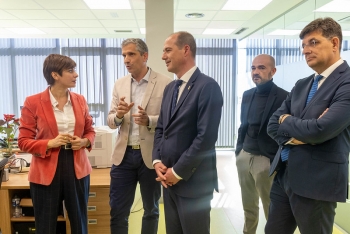 Un momento de la visita del Edificio Arriaca.