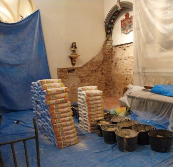 Comienzan las obras de restauración del Santuario de la Virgen de la Antigua