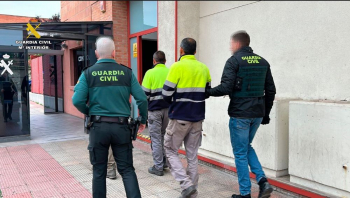 La Guardia Civil detiene a cuatro trabajadores de una empresa de telecomunicaciones de Guadalajara por robar más de 7 Km. de cable de telefonía en La Rioja