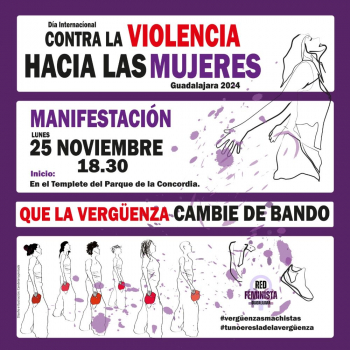 La Red Feminista invita a participar en una manifestación por el 25-N multitudinaria y "dolorosa" que "no dejará indiferente a nadie"