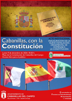 Cabanillas rendirá homenaje a la Constitución de 1978 todos los días con una nueva instalación que se inaugura este lunes