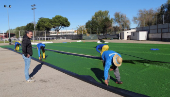 El Ayuntamiento de Alovera inicia los trabajos para añadir un nuevo campo de fútbol 7 a sus instalaciones deportivas