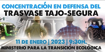 Agricultores, empresarios y sociedad civil de Murcia, Alicante y Almería se concentran hoy en Madrid contra el recorte en los trasvases