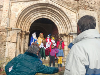 Bustares también recibió a los Reyes Magos