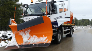 Las brigadas de Diputación han despejado nueve carreteras afectadas por nieve y hielo
