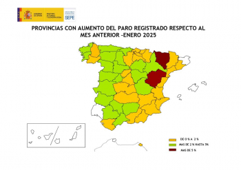 Guadalajara es la provincia de Castilla-La Mancha donde más subió el paro en enero