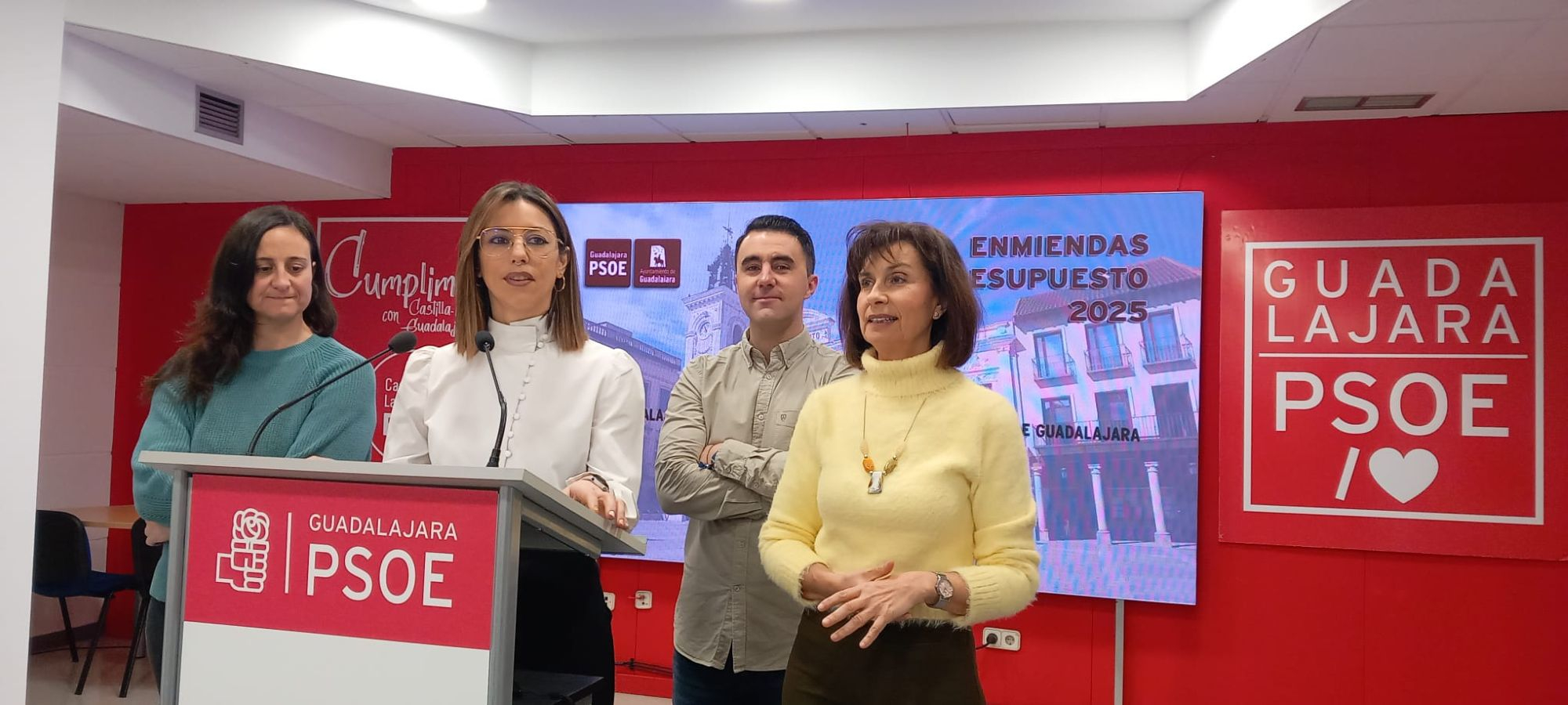 El Grupo Municipal Socialista ha presentado sus enmiendas parciales hoy, en rueda de prensa.