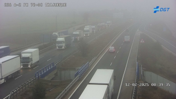 Accidente de dos camiones, en la A-2, sentido Madrid, a la altura de Trijueque