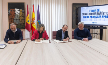 Sellada la colaboración público-privada para urbanizar la manzana de la calle Zaragoza 55 y construir 450 viviendas