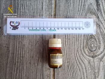 La Guardia Civil retira un ácido explosivo en una casa de Alovera por motivos de seguridad