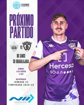 El CD Guadalajara visita a un Sanse al alza, pero en apuros