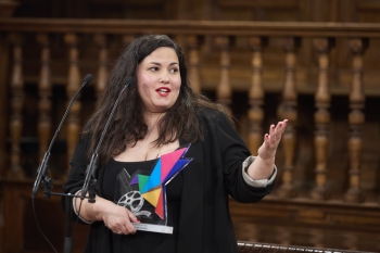 La actriz guadalajareña, Laura Galán, ha recibido el Premio Cygnus a Mejor Actriz de la Universidad de Alcalá 