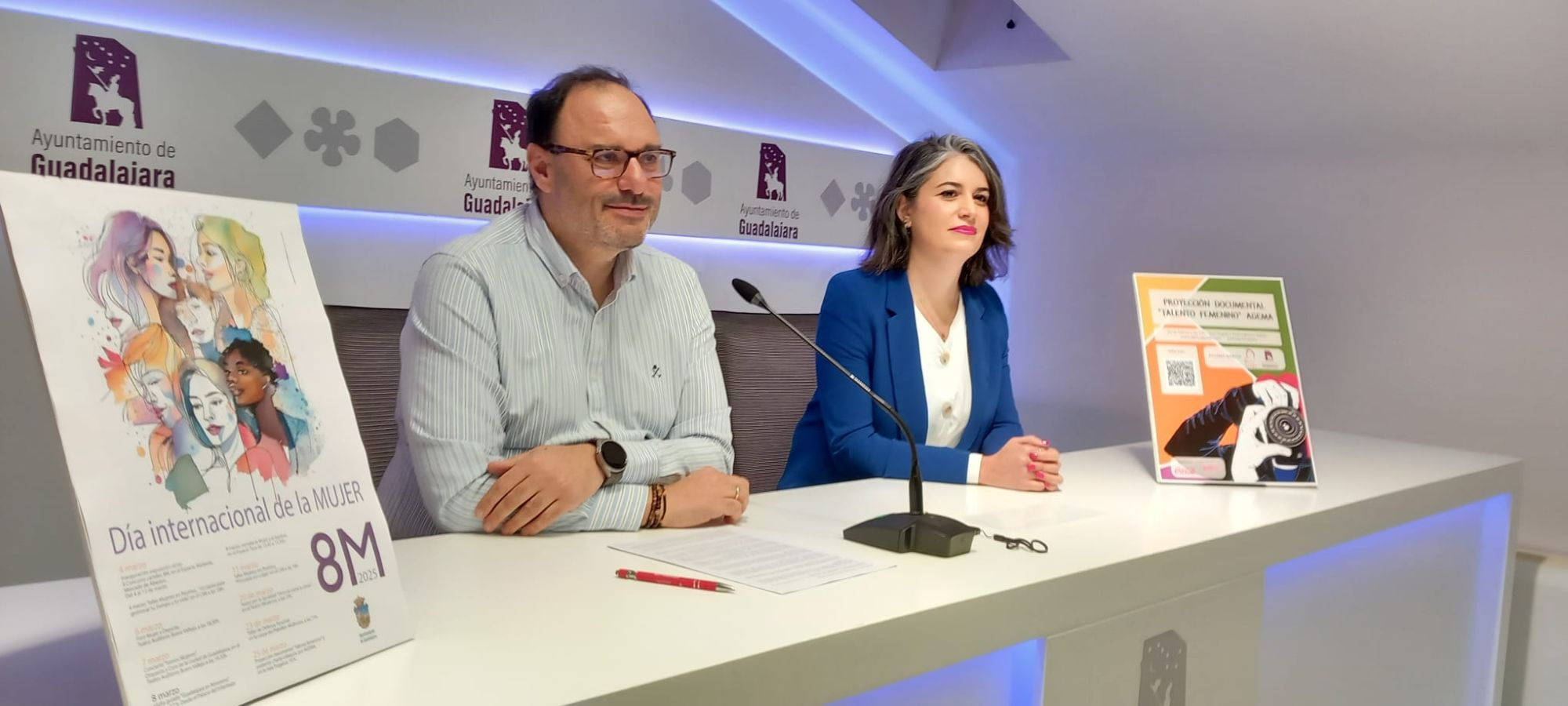 El concejal de Mujer e Igualdad, durante la presentación de los actos del 8M. 