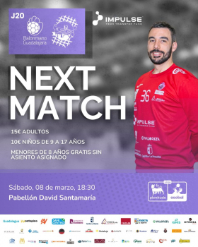 El Impulse Balonmano Guadalajara se olvida de lo ocurrido en Copa y se centra en una nueva “final” liguera