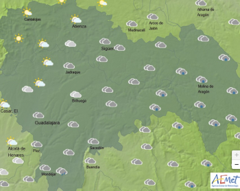 Aviso amarillo por nieve en la zona de Molina de Aragón y brusco descenso de las temperaturas en toda la provincia 