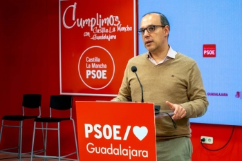 Bellido asegura que las encuestas otorgan una amplia victoria al PSOE y una tendencia a la baja con VOX porque la sociedad de Guadalajara “no quiere radicalismo”