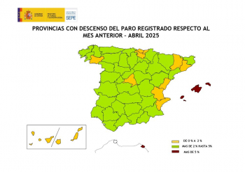 El paro baja por primera vez en Guadalajara en 2025