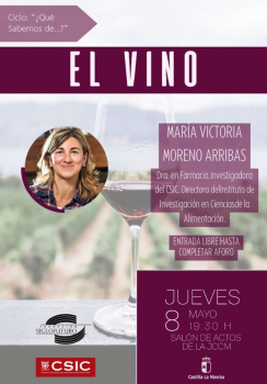 El Salón de Actos de la Junta de Comunidades de Castilla la Mancha acoge la la conferencia 'El Vino'
