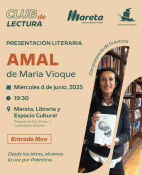 La escritora María Vioque analiza, en Guadalajara, la situación de Palestina