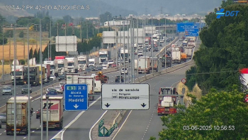 Tres mujeres resultan heridas en una colisión múltiple en la A-2, a la altura de Azuqueca