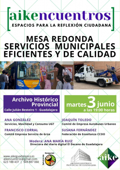 El estado de los servicios municipales, a análisis hoy en una mesa redonda organizada por Aike