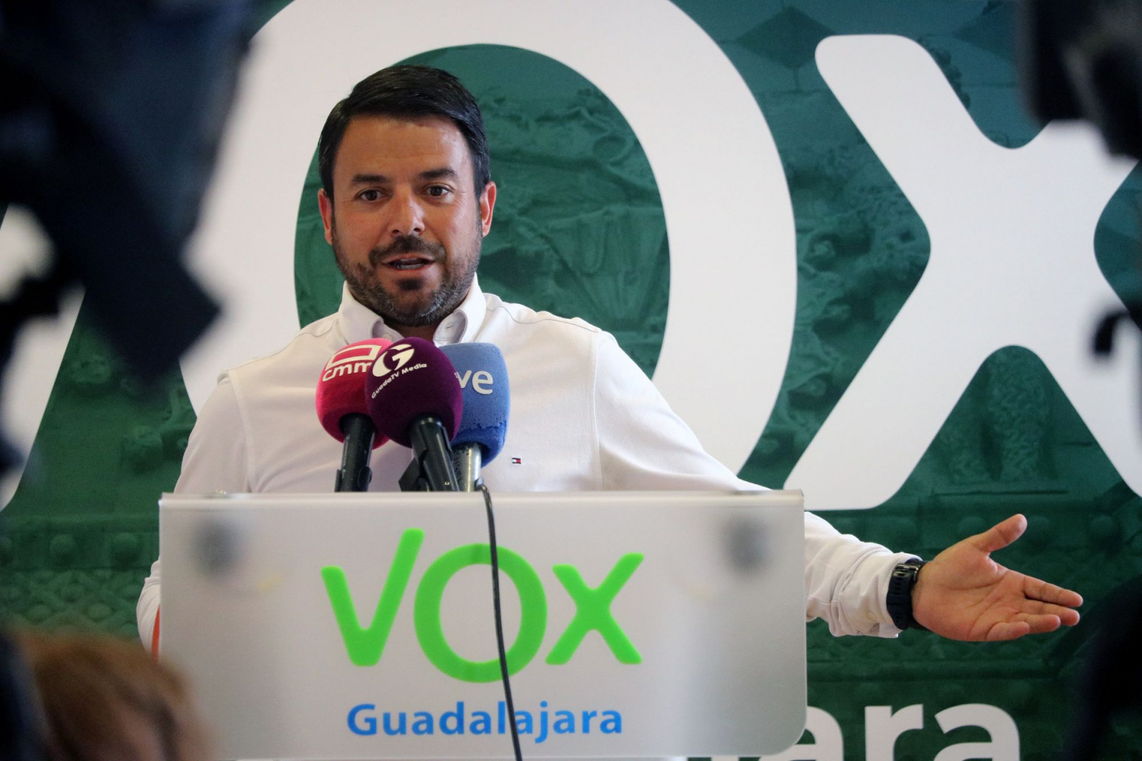 Iván Sánchez, diputado regional por Guadalajara y portavoz del grupo parlamentario Vox en las Cortes regionales//Imagen: Comunicación Vox.
