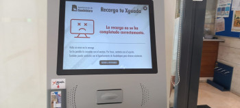 A un día de su puesta en marcha, el único quiosco digital para recargar las Tarjetas X Guada ya no funciona