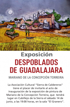 Mariano de la Concepción Torreira presenta su exposición "Despoblados de Guadalajara" en Cubillejo de la Sierra