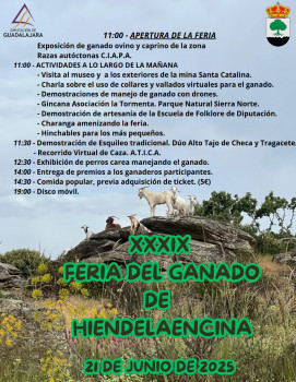 Hiendelaencina celebra este sábado su XXXIX Feria del Ganado 