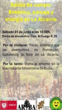 Este sábado 21 de junio se celebra la salida botánica a la Alcarria